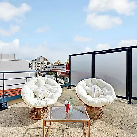 With Rooftop Access - 4p - Vanves Paris